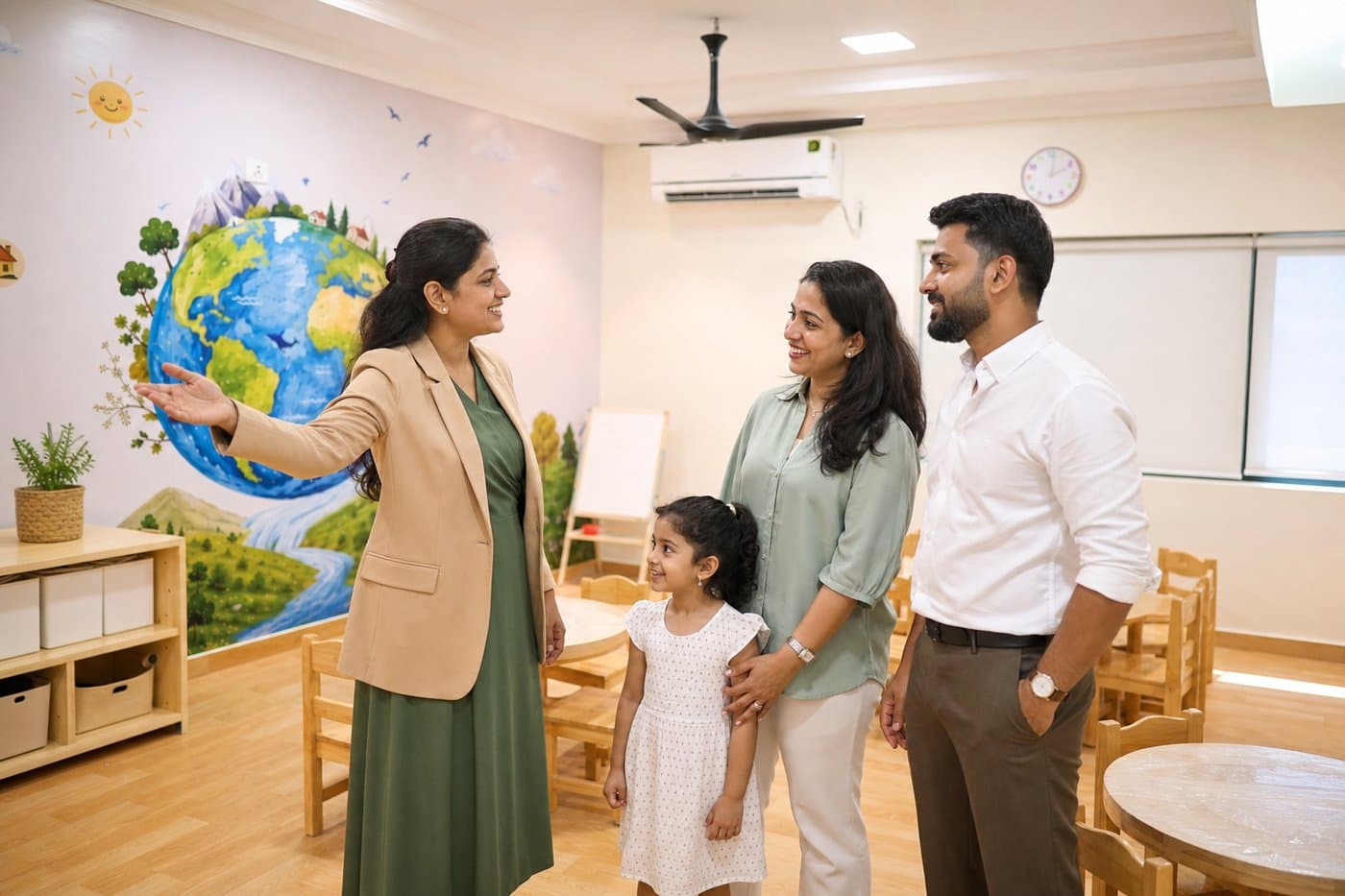 Private campus tour for parents at WISH Preschool